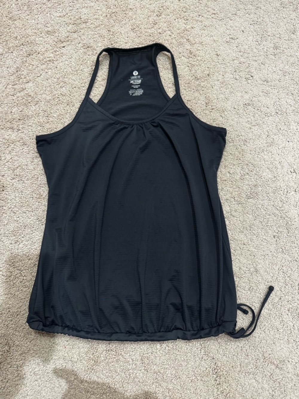 Old Navy Black Scoop Neck Athletic Tank